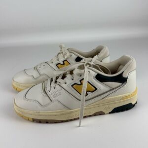 Aime Leon Dore x New Balance 550 — White/Green/Yellow — Size 9.5 Men’s